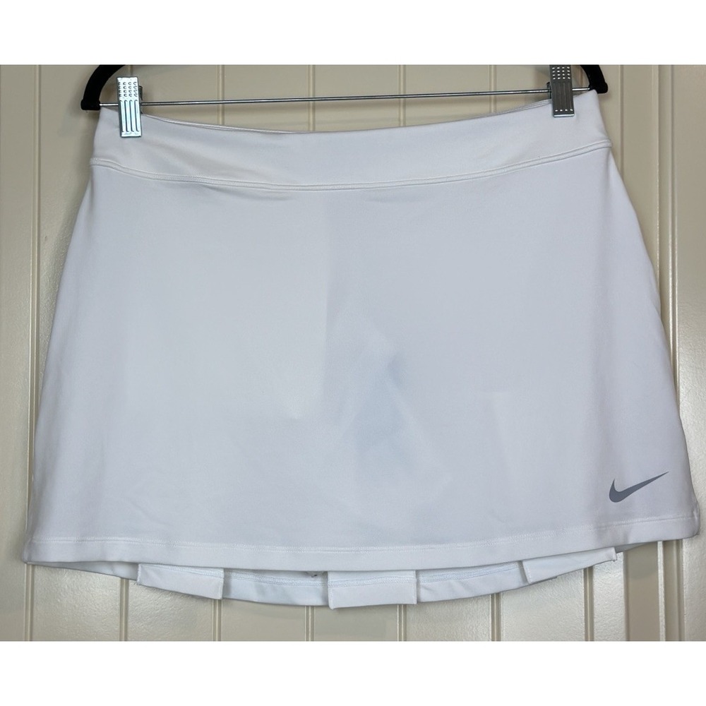 Nike Golf Tour Performance Dri Fit White Skirt Tennis Athlesiure Sz M New *Read